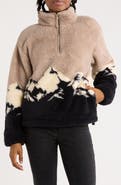 Thread & Supply Faux Shearling Scenic Half Zip Jacket