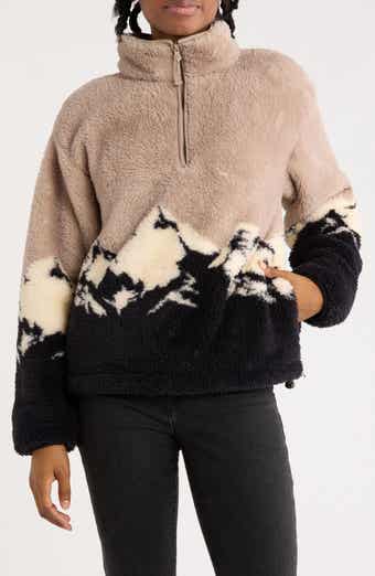 Thread & Supply Faux Shearling Scenic Half Zip Jacket