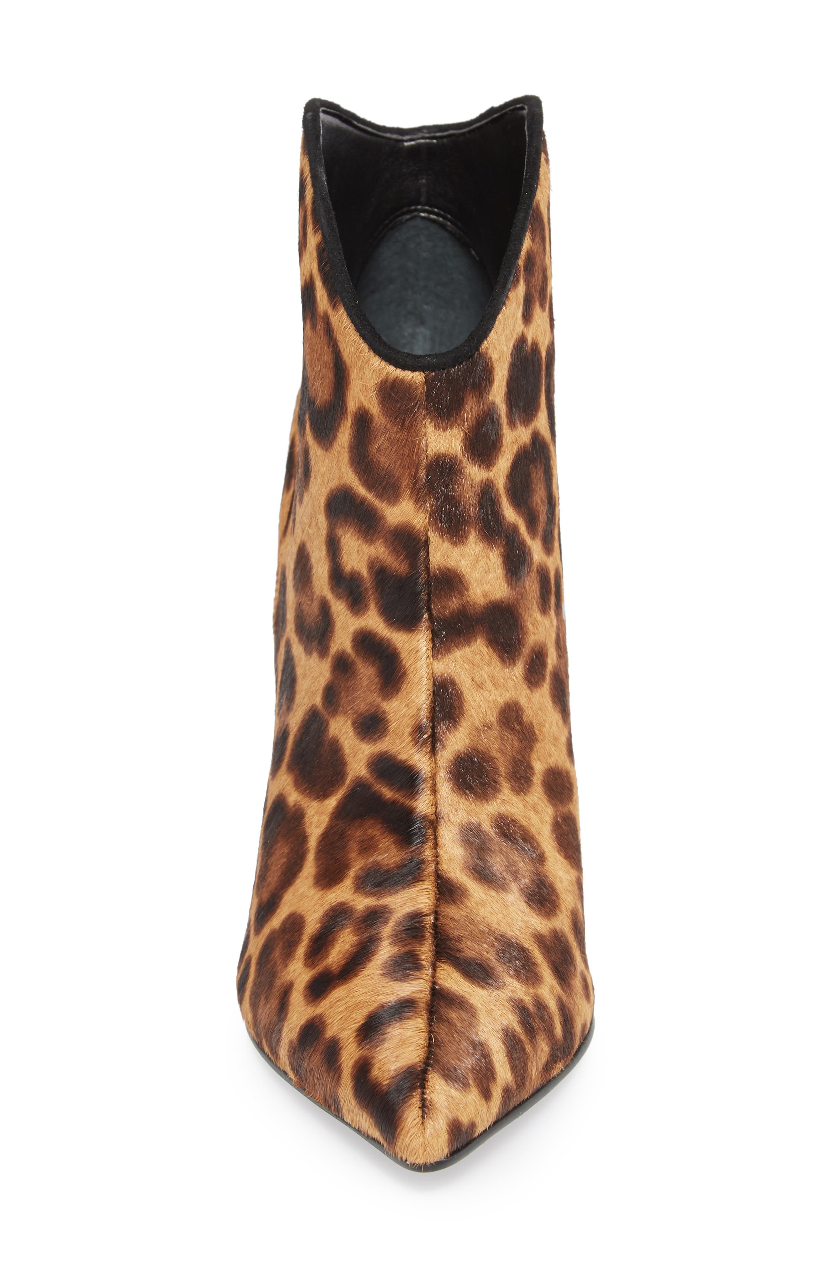 Miggi Genuine Calf Hair Bootie, Alternate, color, LEOPARD PRINT CALF HAIR