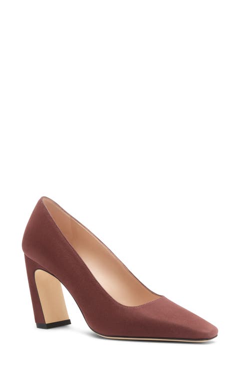 Stassi Croc Embossed Leather Pump