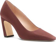 Stuart Weitzman Stassi Croc Embossed Leather Pump