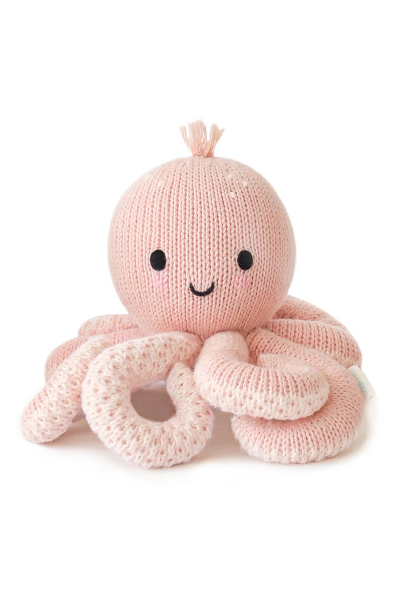 Baby Octopus Stuffed Animal, Alternate, color, PINK