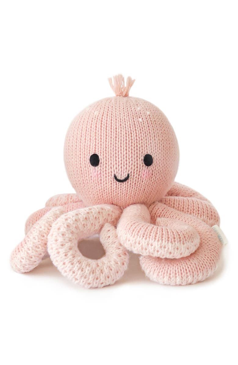 cuddle+kind Baby Octopus Stuffed Animal, Alternate, color, Pink