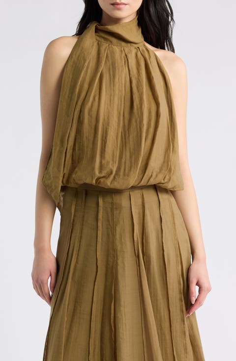 Journey Tie Neck Halter Top