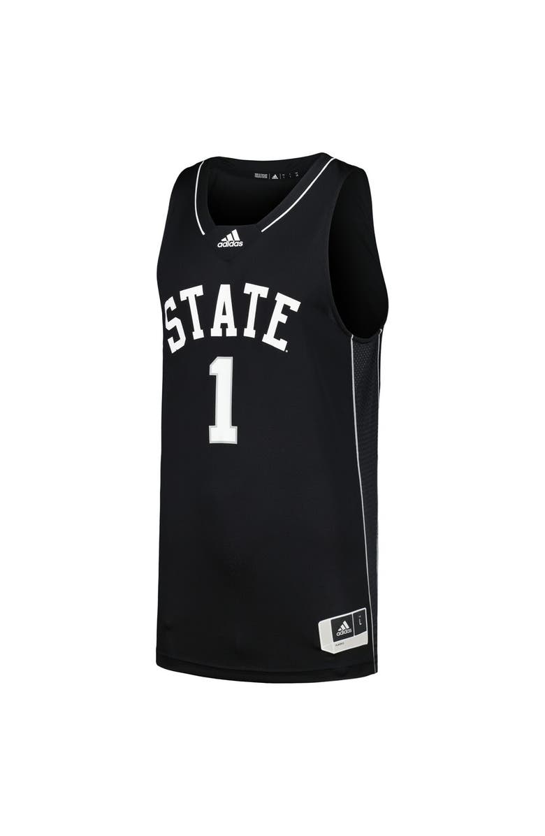 adidas Men's adidas #1 Black Mississippi State Bulldogs Swingman Basketball Jersey, Alternate, color, Black