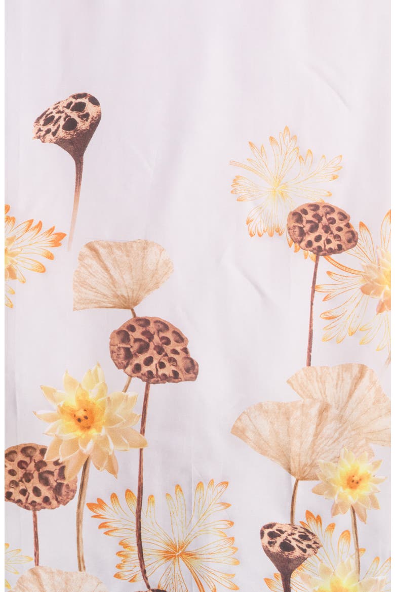 Floral Print Scarf, Alternate, color, YELLOW