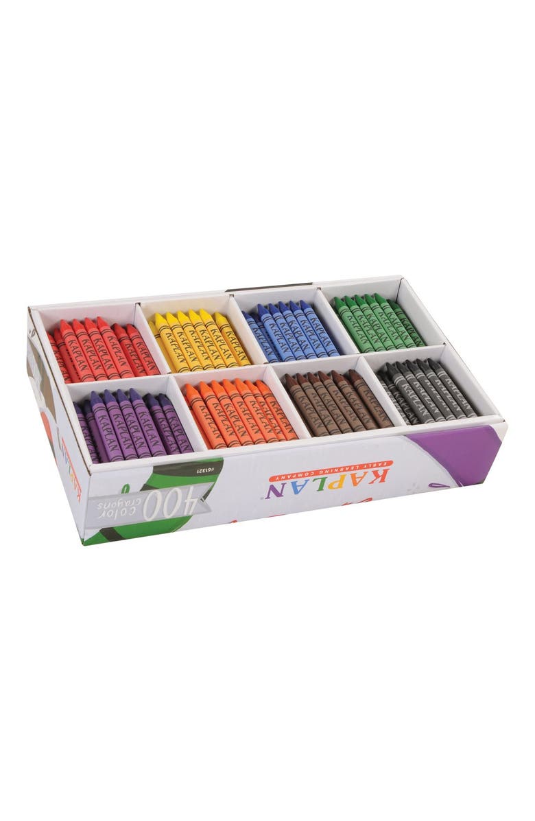 Kaplan Early Learning Company Large Crayons Class Pack - 400 Per Box, Alternate, color, Multicolor