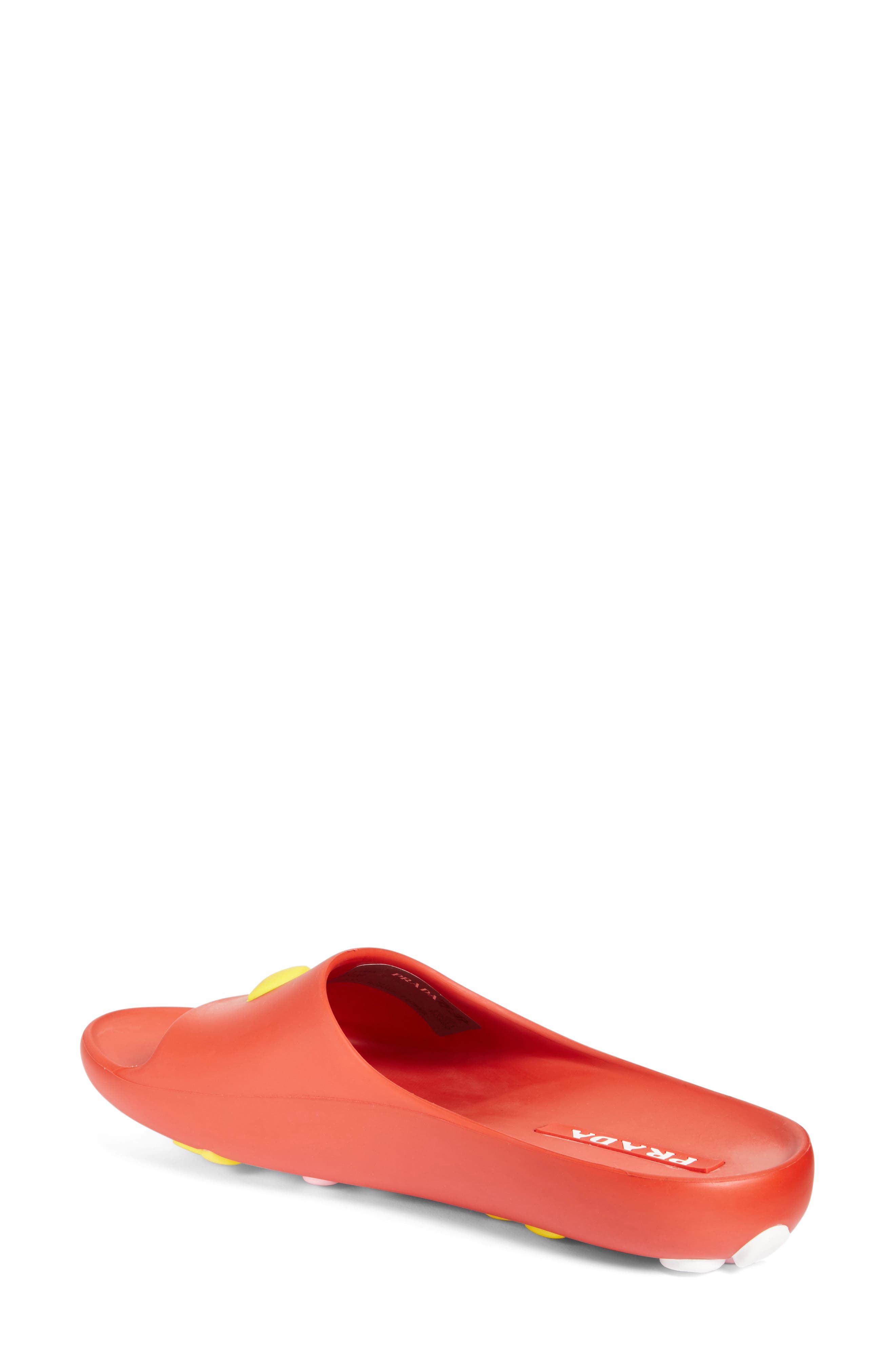 Floral Slide Sandal, Main, color, RED FLORAL