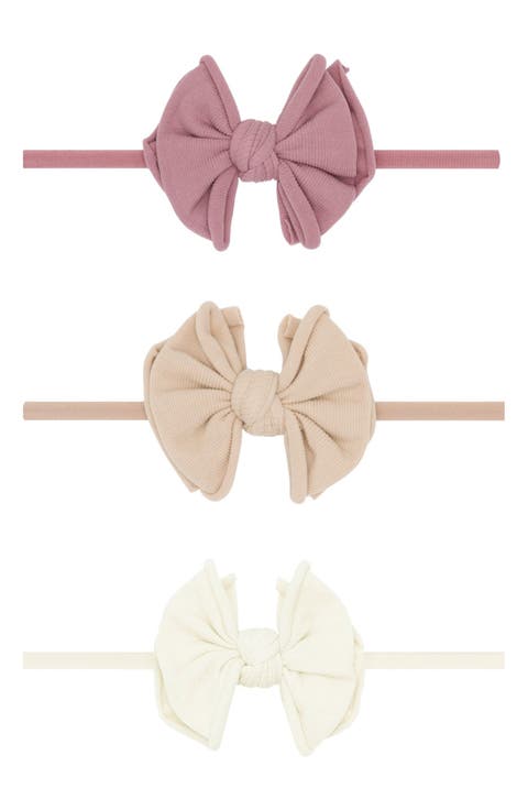 3-Pack Baby Fab Skinny Bow Headbands (Baby)