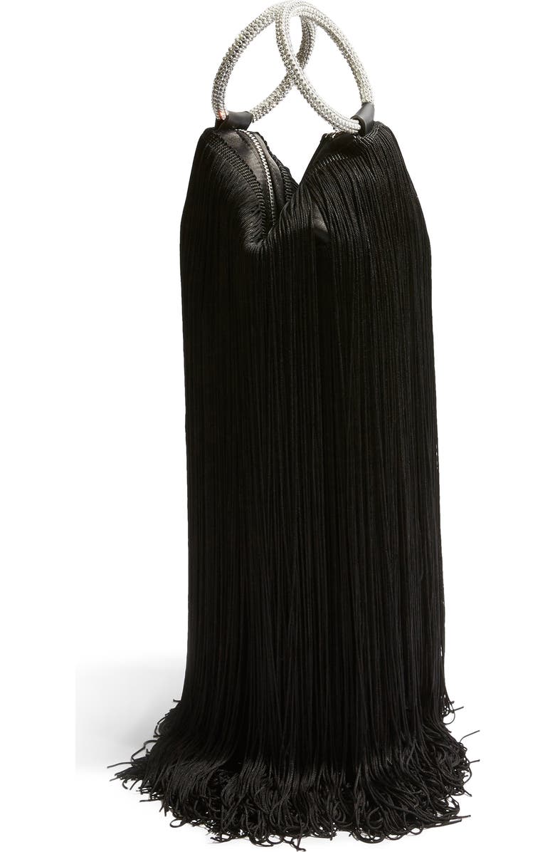 Topshop Tiffany Tassel Clutch, Alternate, color,