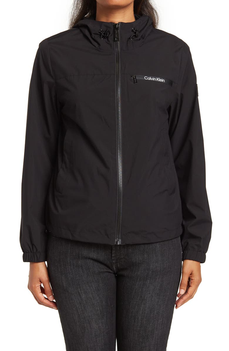 Calvin Klein Water-Resistant Windbreaker Jacket, Alternate, color, 