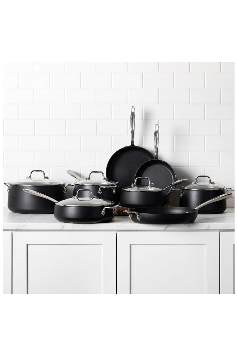 HA1 Expert Hard Anodized Nonstick 5-Piece Cookware Set, Alternate, color, BLACK
