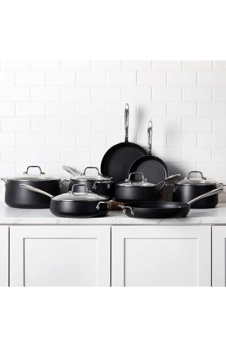 All-Clad HA1 Expert Hard Anodized Nonstick 5-Piece Cookware Set, Alternate, color, Black