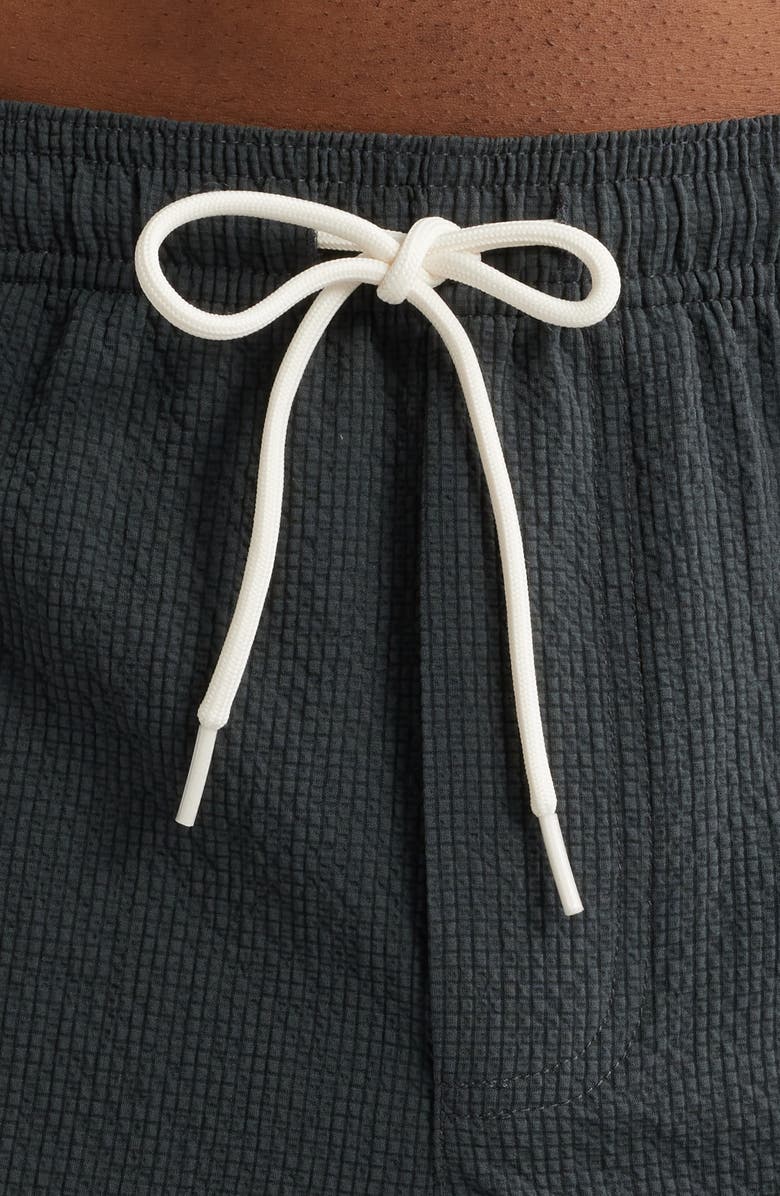 PacSun Solid Seersucker Swim Trunks, Alternate, color, 