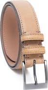MADE IN ITALY Waxed Leather Belt
