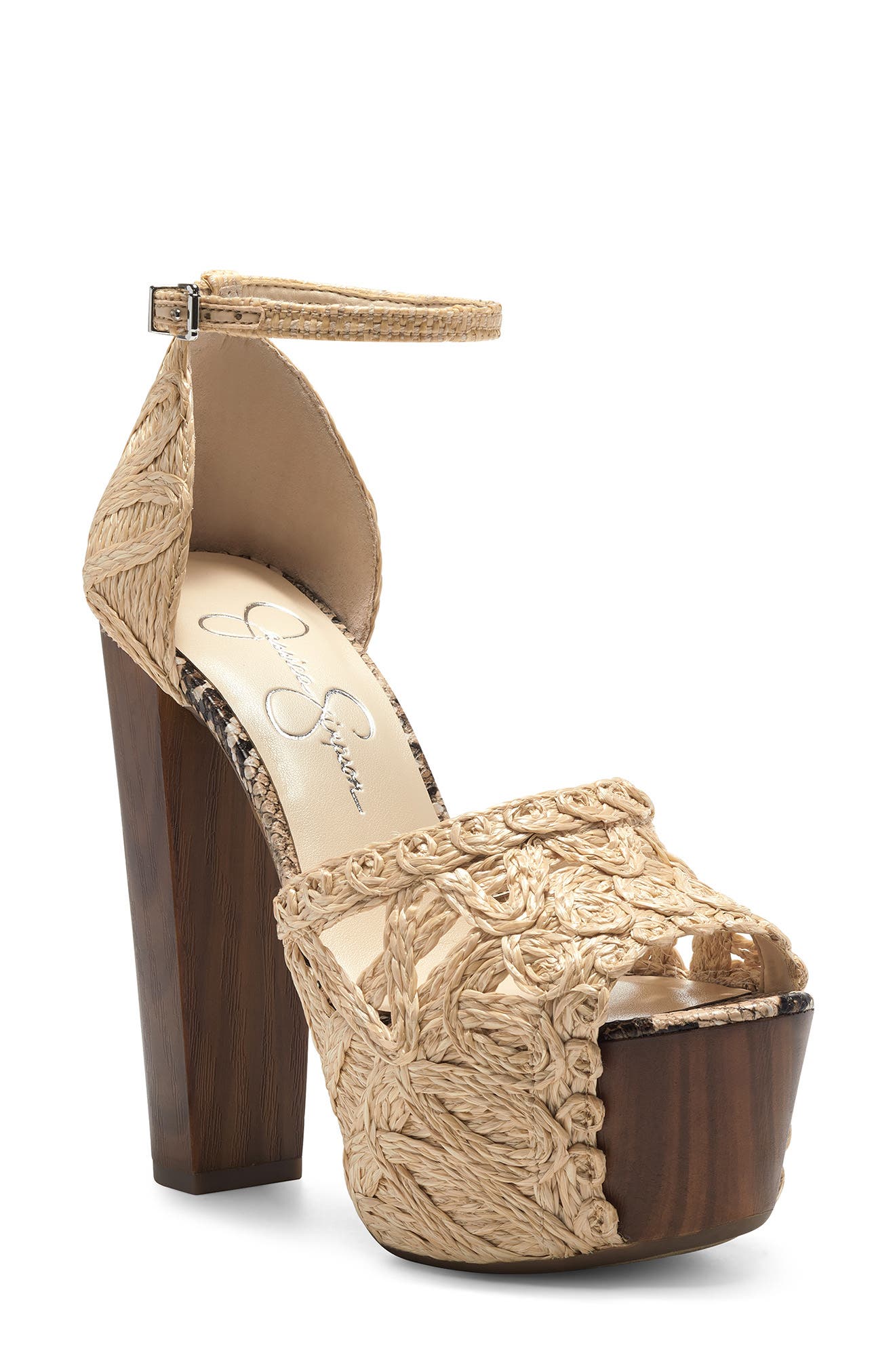 Jessica Simpson Dessie Woven Platform Sandal, Main, color, 
