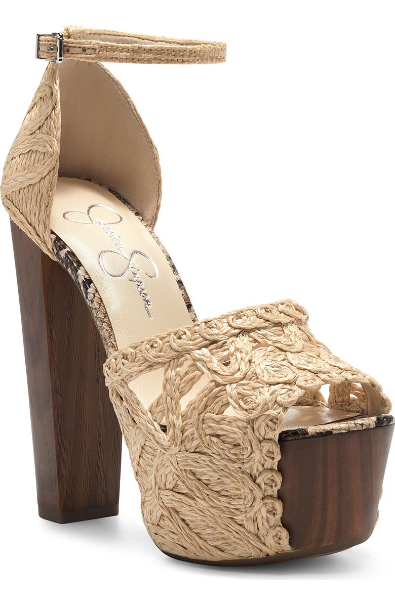 Jessica Simpson Dessie Woven Platform Sandal, Main, color,