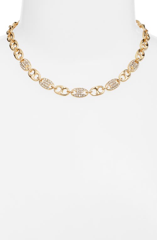 Nordstrom Pave Link Collar Necklace In Gold