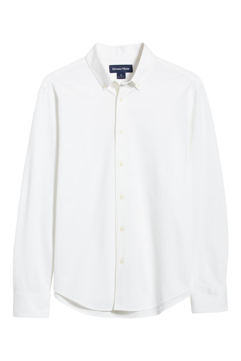 Ellis Oxford Button-Down Shirt, Alternate, color, WHITE SOLID