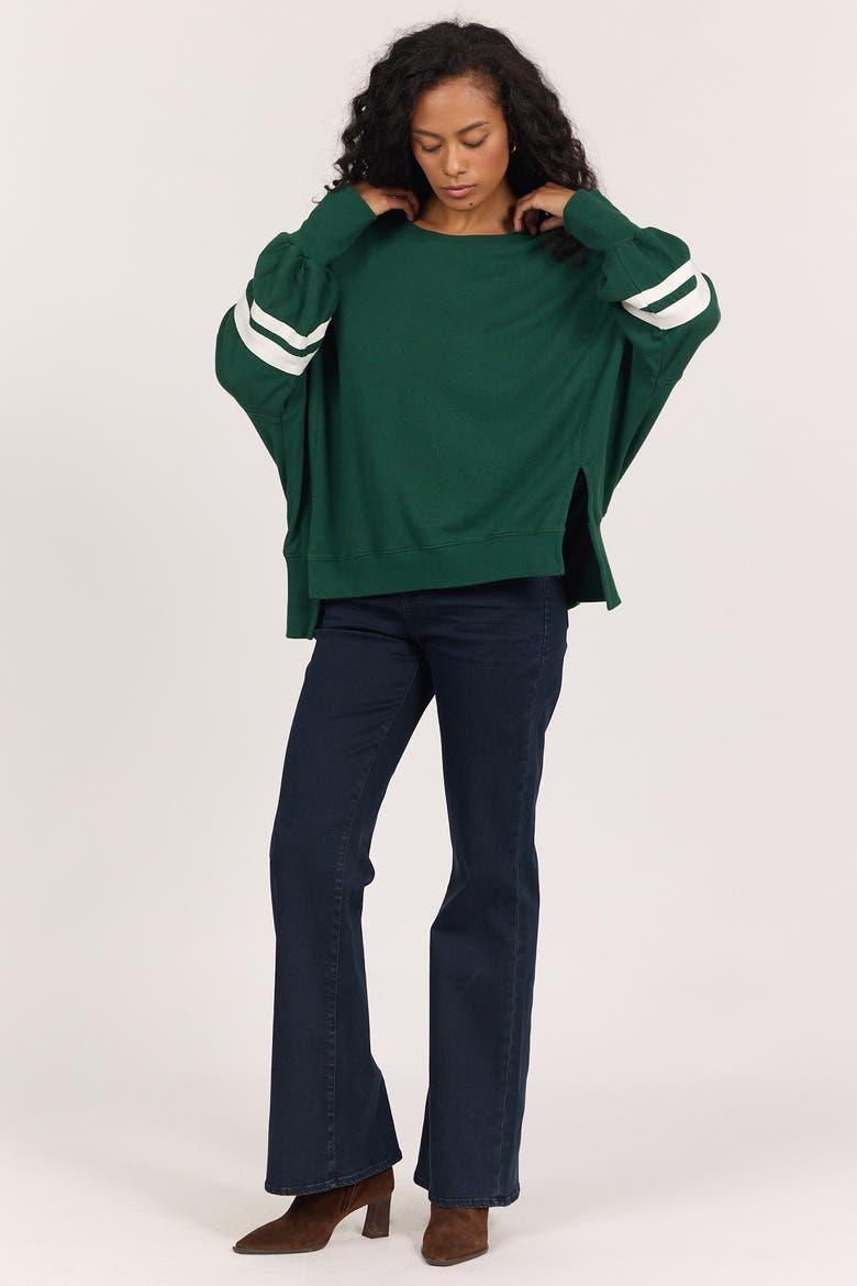 Trenton Oversized Terry Sweatshirt, Alternate, color, Pineneedle