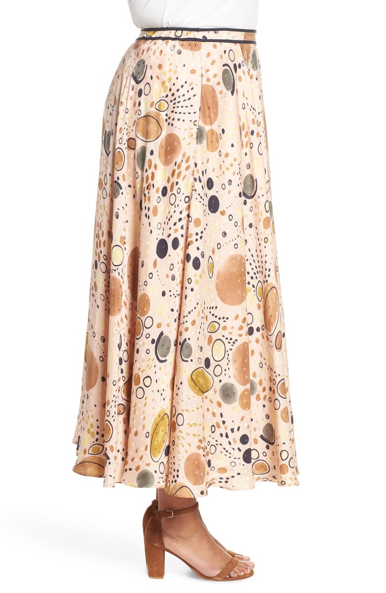 Lafayette 148 New York Ambria Print Silk Maxi Skirt, Alternate, color, 