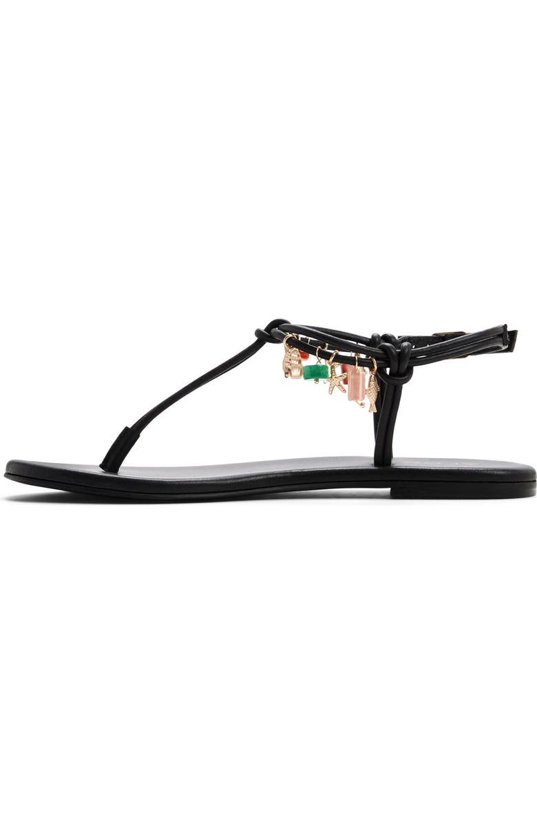 ALDO Seajewels Ankle Strap Sandal, Alternate, color, Black