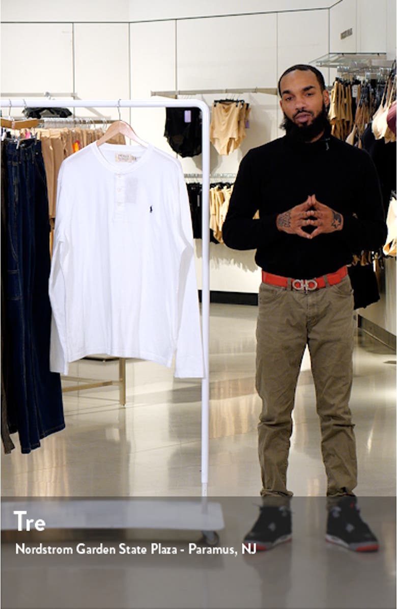 Men's Long Sleeve Henley T-Shirt, sales video thumbnail