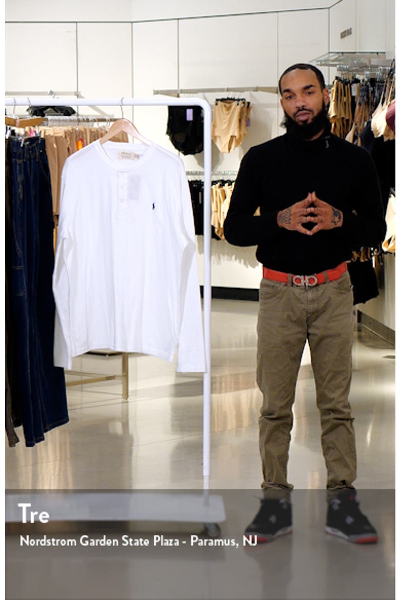 Men's Long Sleeve Henley T-Shirt video