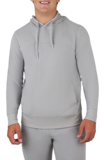 90 Degree By Reflex Ultra Mélange Fleece Hoodie In Quiet Shade