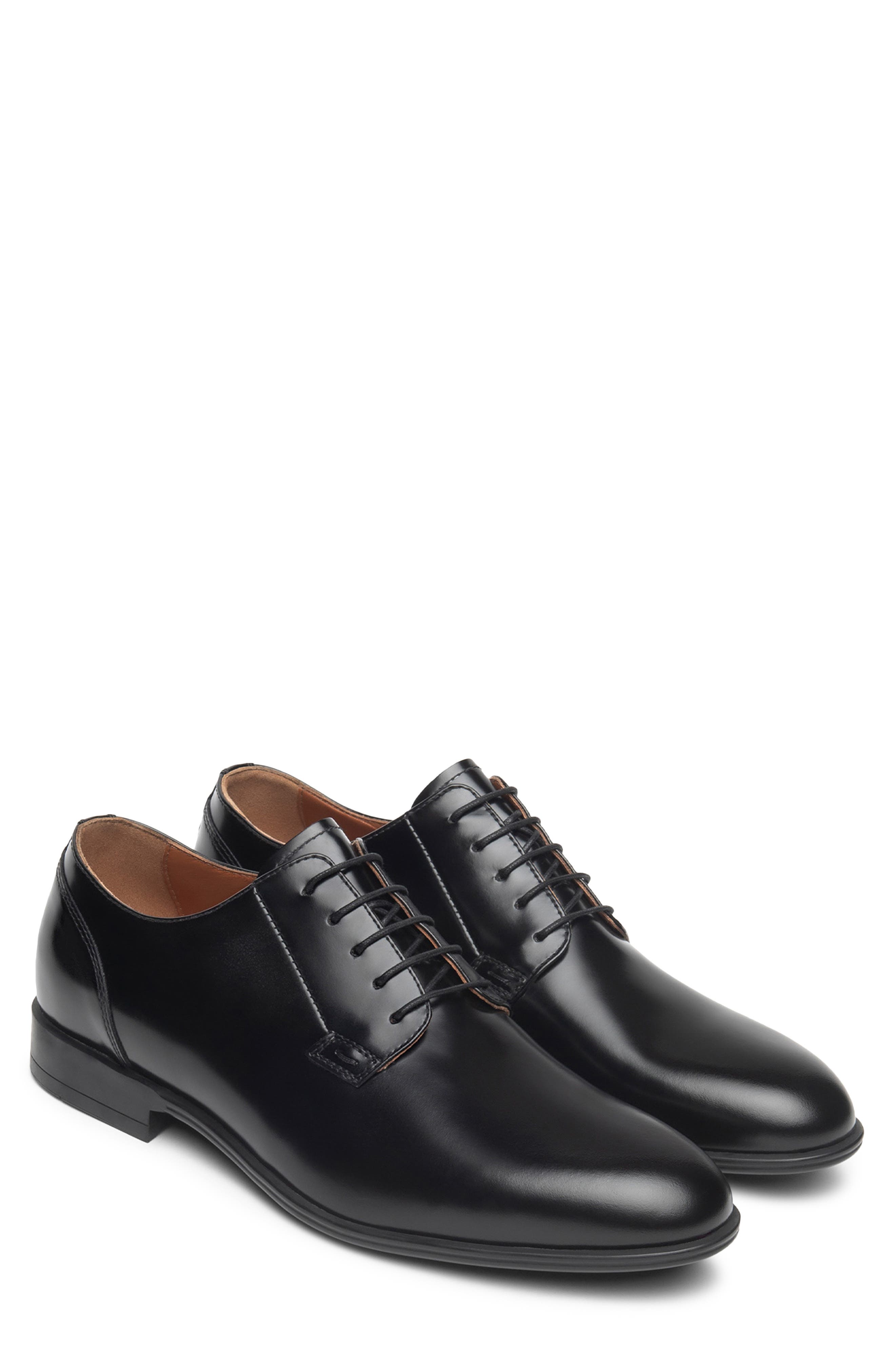 NeroGiardini Plain Toe Derby, Main, color, Black