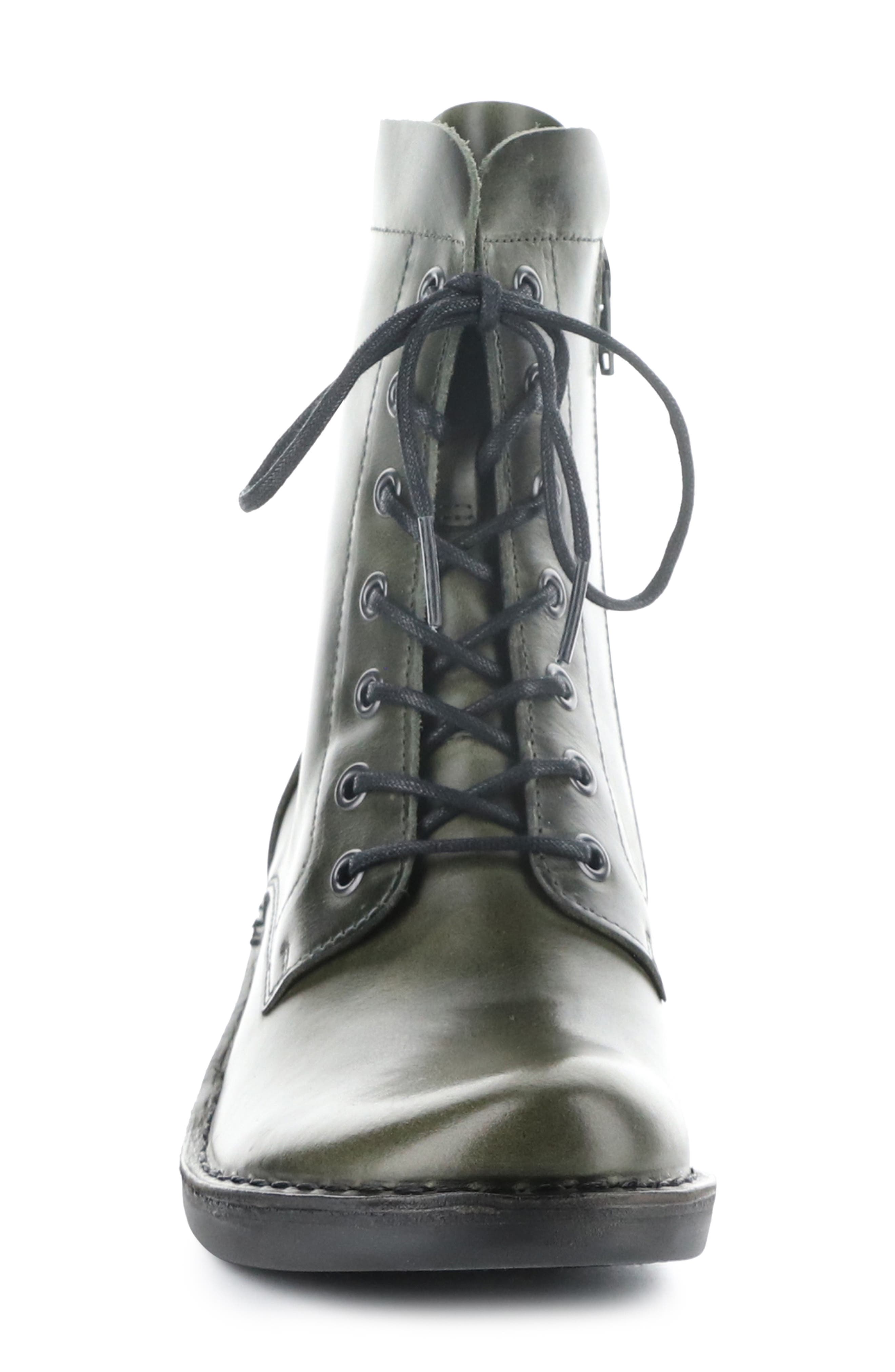 Fly London Milu Lace-Up Leather Boot, Alternate, color, Diesel Rug