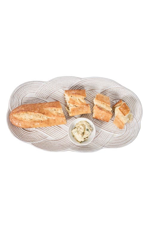 Juliska Le Panier Mystic Knot 15 Hostess Tray In White