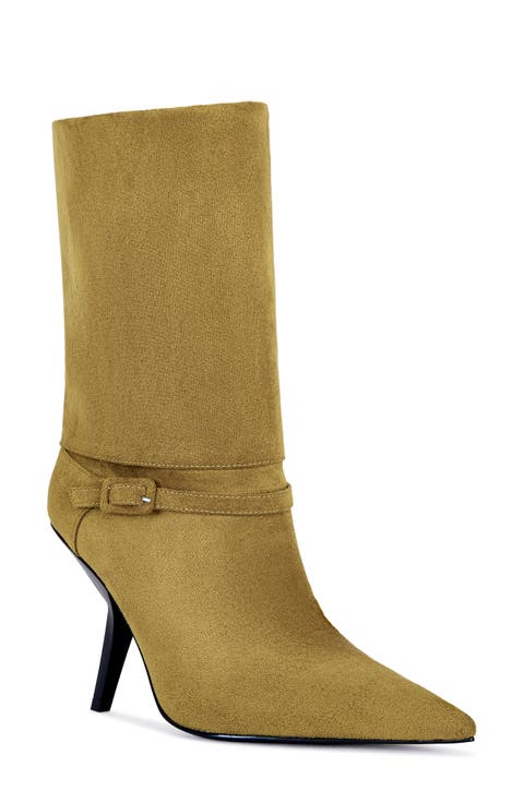 Winding Pointed Toe Bootie (Women)