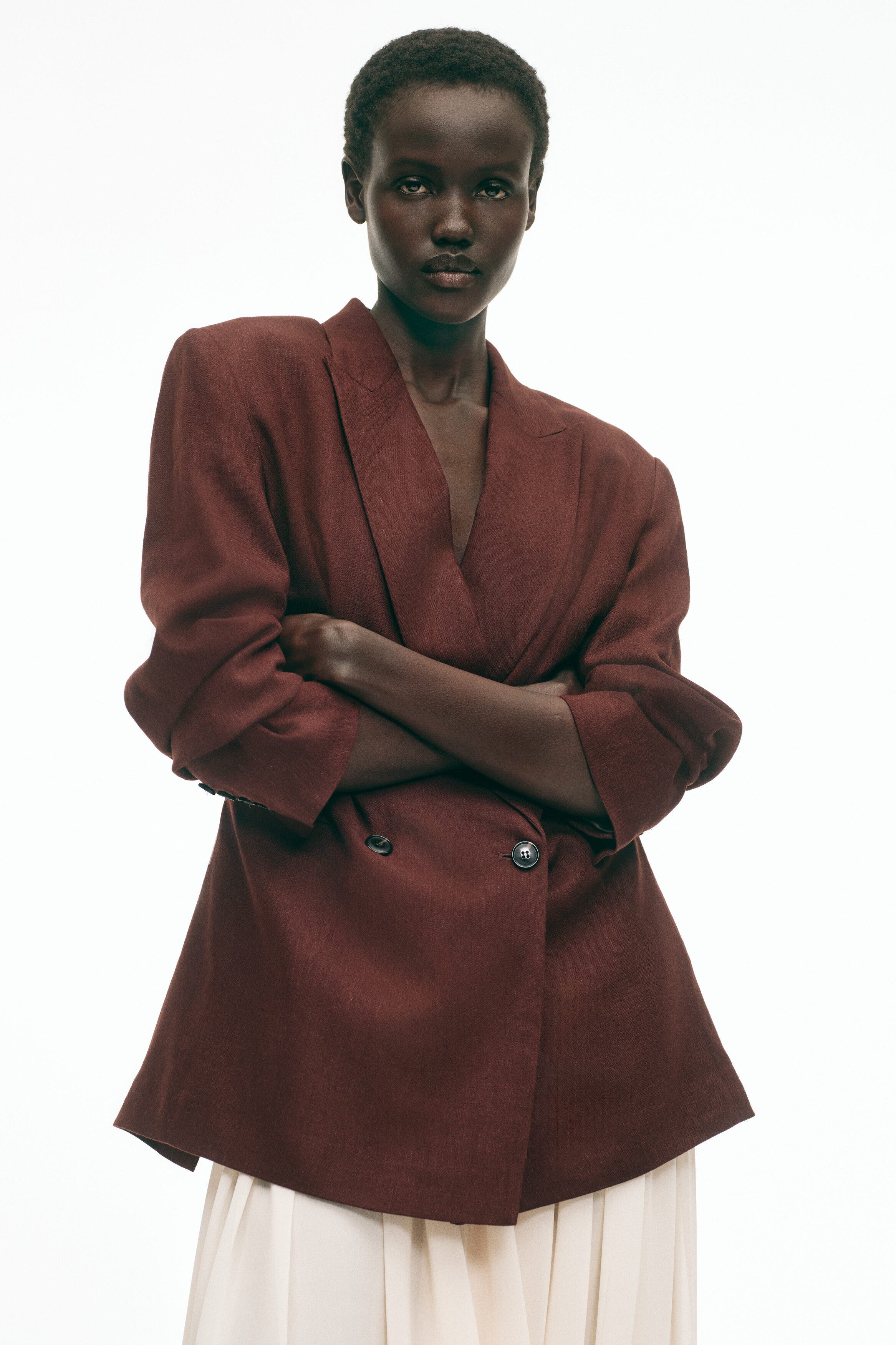 Linen-blend blazer - image 2