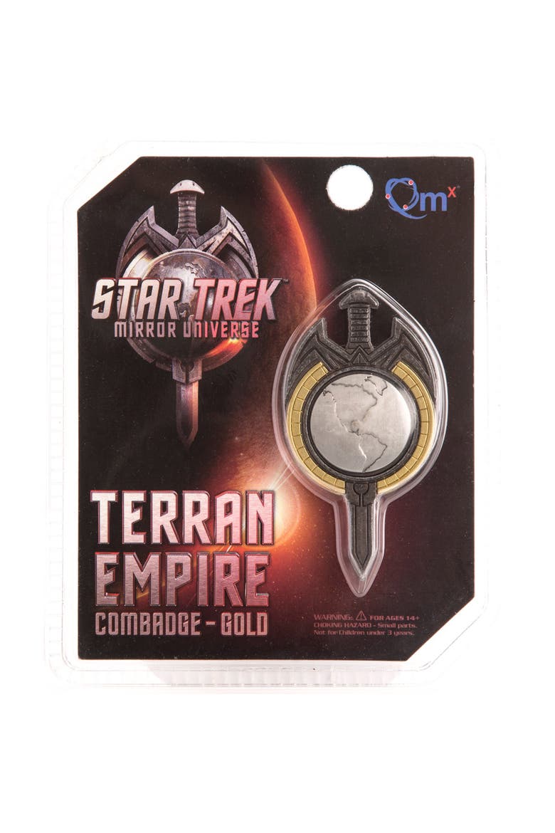 Star Trek, TNG Mirror Universe Magnetic Insignia Badge, Alternate, color, Multicolored
