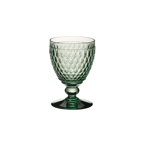 Villeroy & Boch Ston Tinted Crystal-glass Goblet 14.4cm In Green