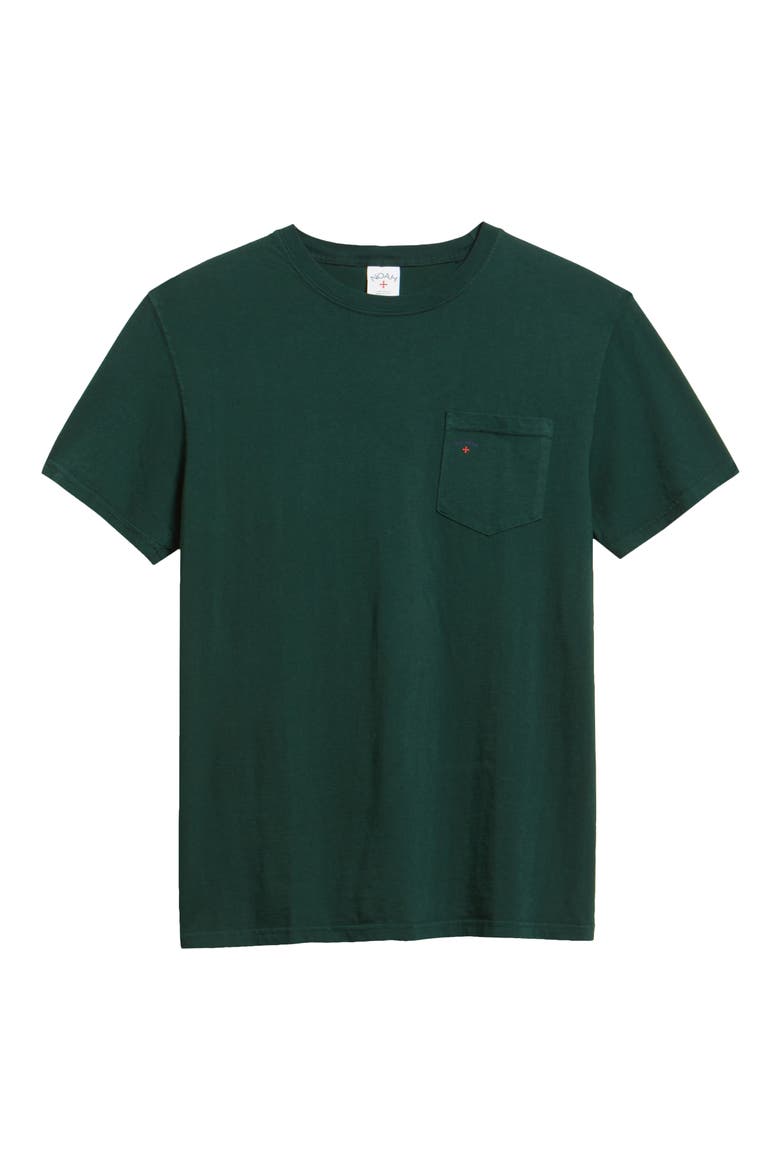 Core Logo Pocket T-Shirt, Alternate, color, DARK GREEN