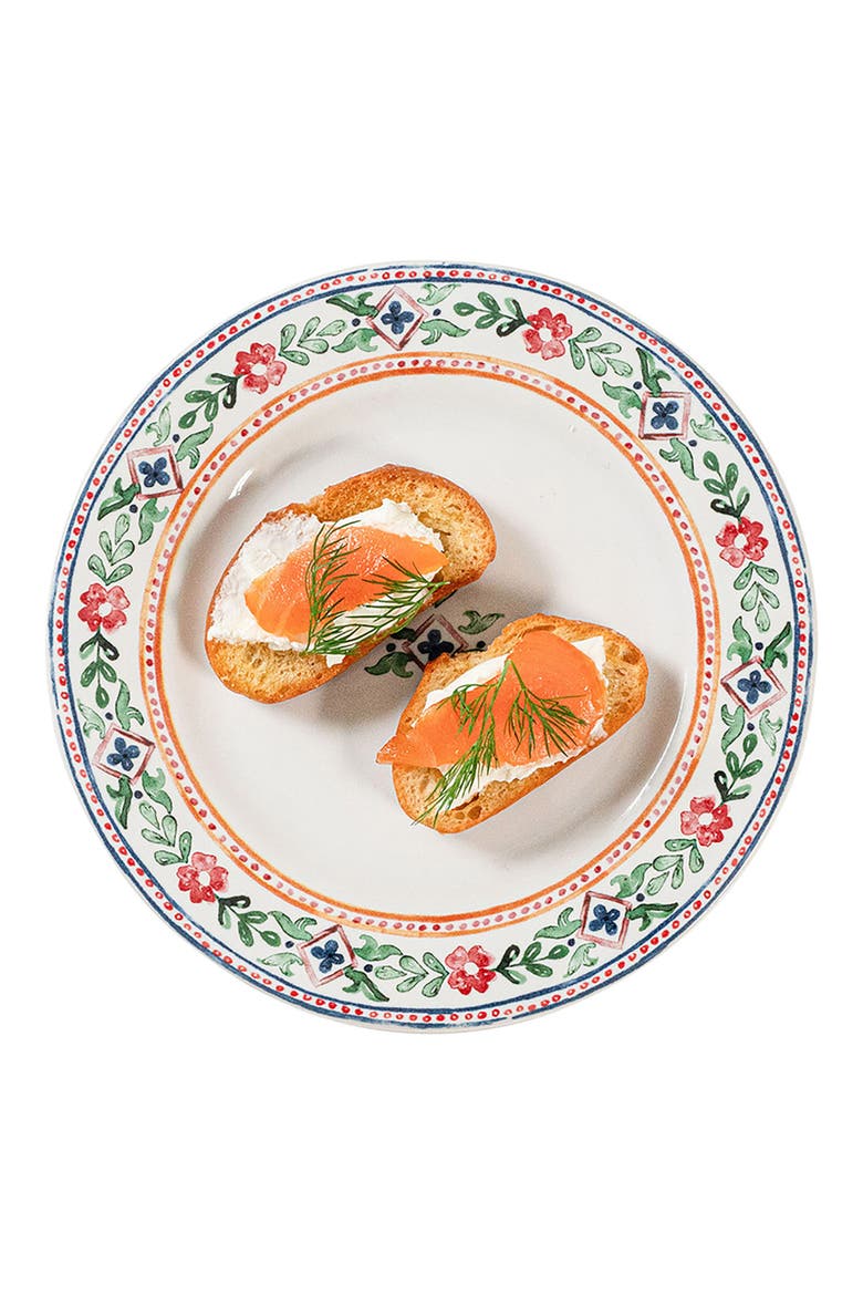 Heidi Cocktail/Side Plate, Alternate, color, WHITE MULTI