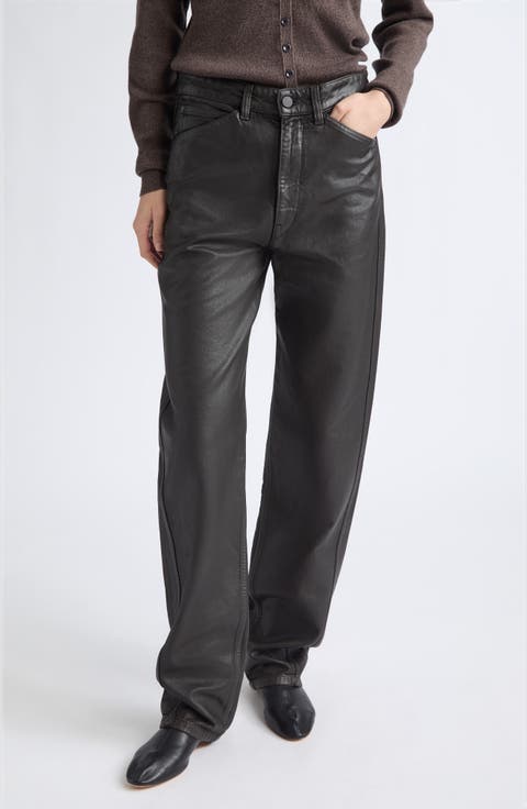 Twisted Leather Pants