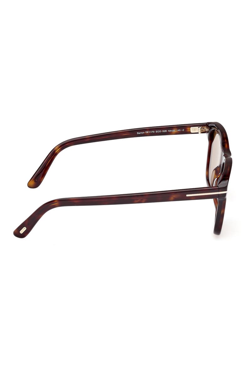 Barron 54mm Square Sunglasses, Alternate, color, HAVANA ECO / T LOGO / BROWN
