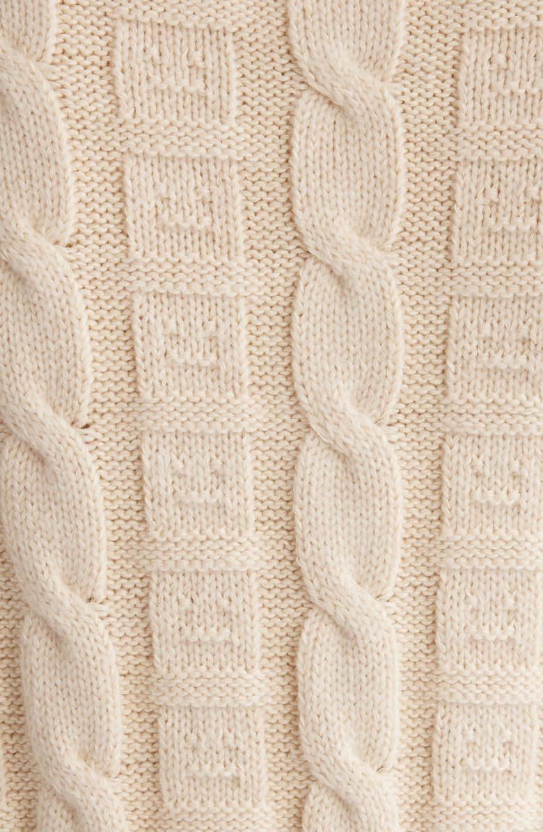 Acne Studios Kelviro Cable Stitch Crewneck Sweater, Alternate, color,