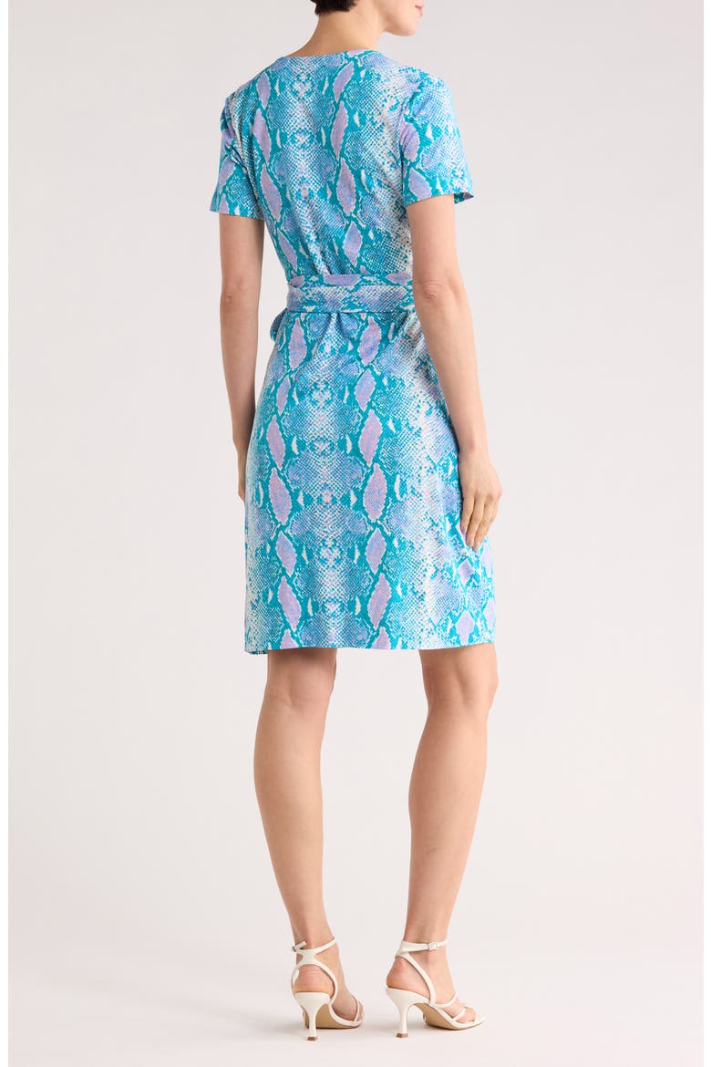 New Julian Wrap Short Sleeve Dress, Alternate, color, PYTHON