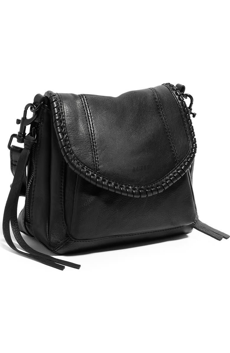 AIMEE All for Love Leather Mini Crossbody Bag, Alternate, color, Black