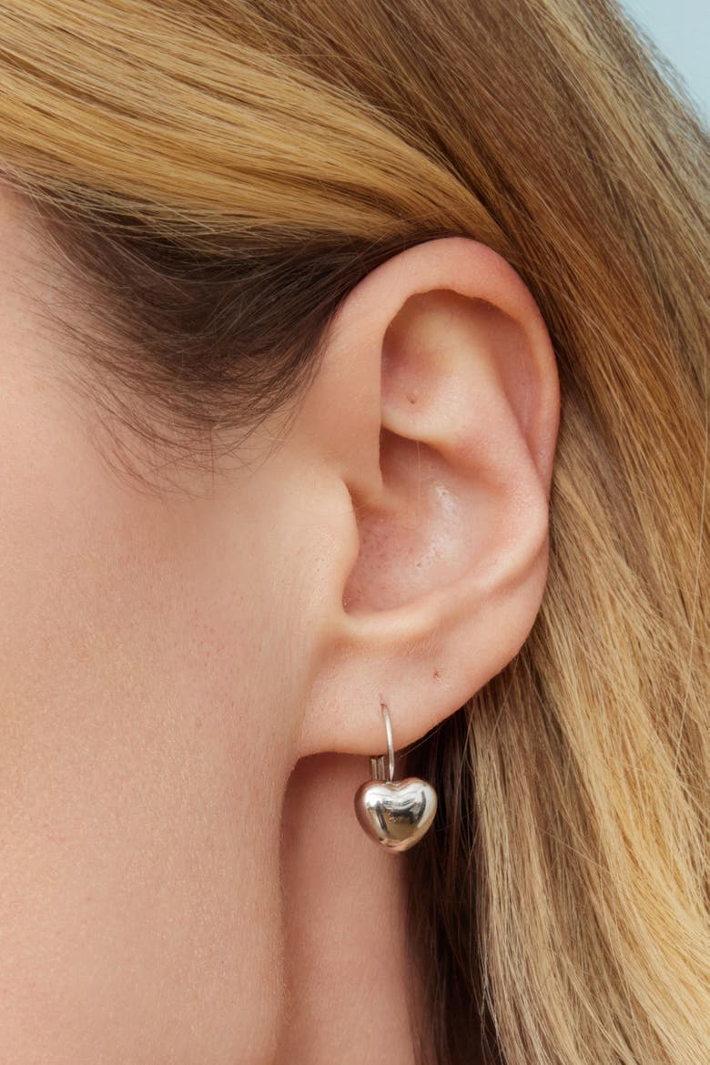 Lover Drop Earrings in Sterling Silver, Alternate, color, Silver