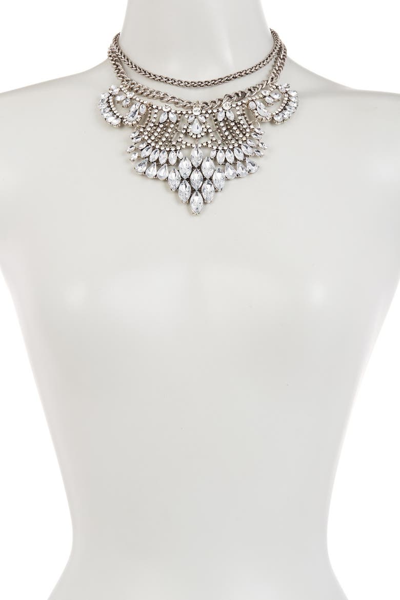 Lexy Necklace, Alternate, color, silver