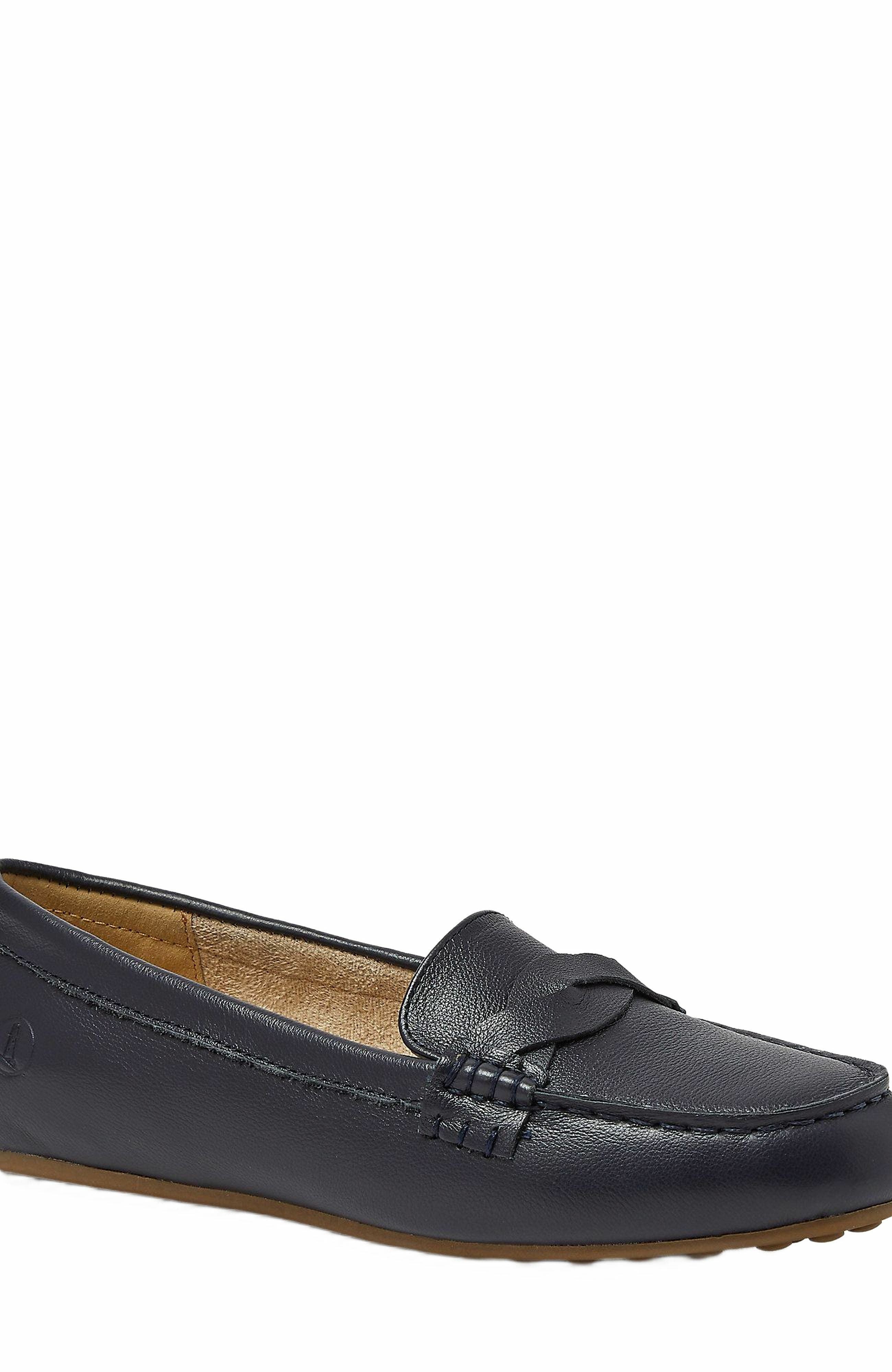 Comfort Leather Slip On Loafer Shoes, Alternate, color, Deep Sea Navy
