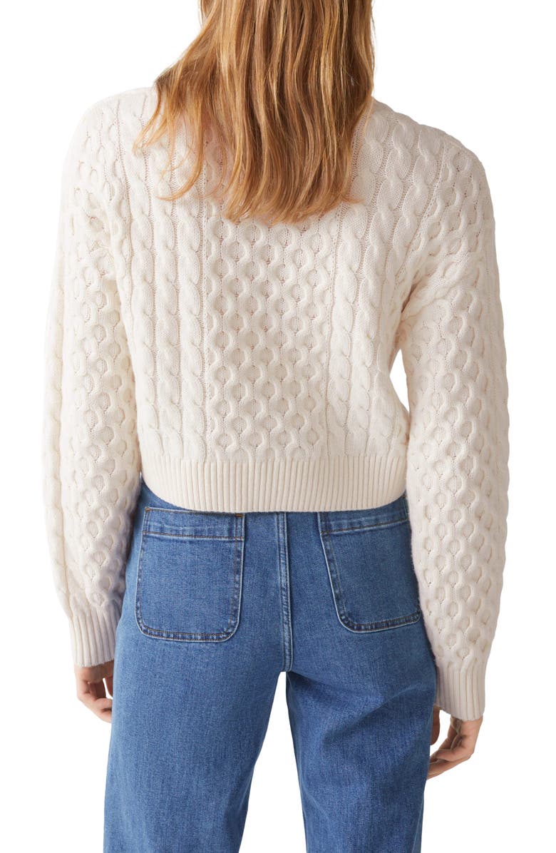 & Other Stories Cable Knit Wool & Cotton Sweater, Alternate, color, 