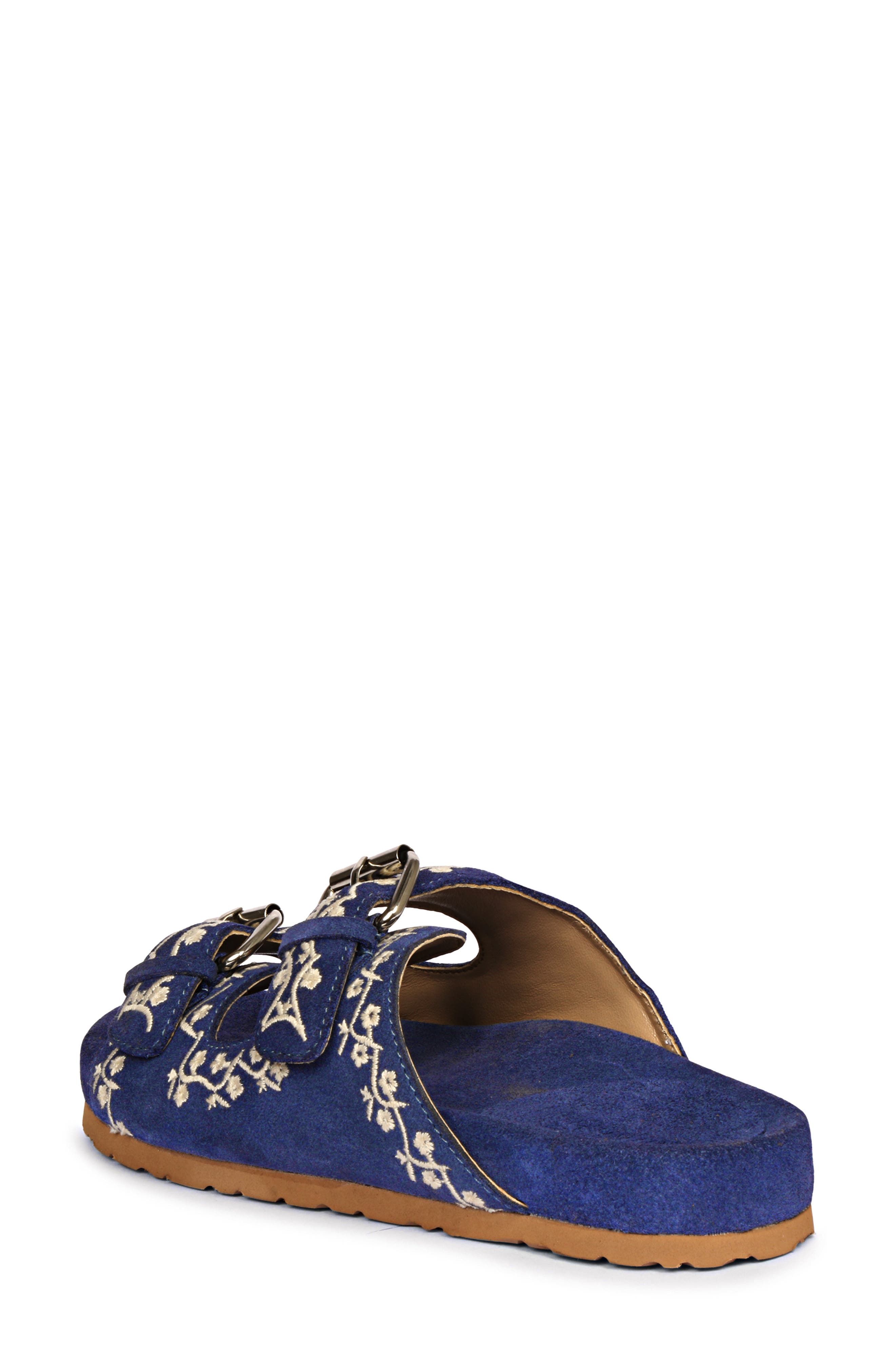 SAINT G Angela Slide Sandal, Alternate, color, Denim