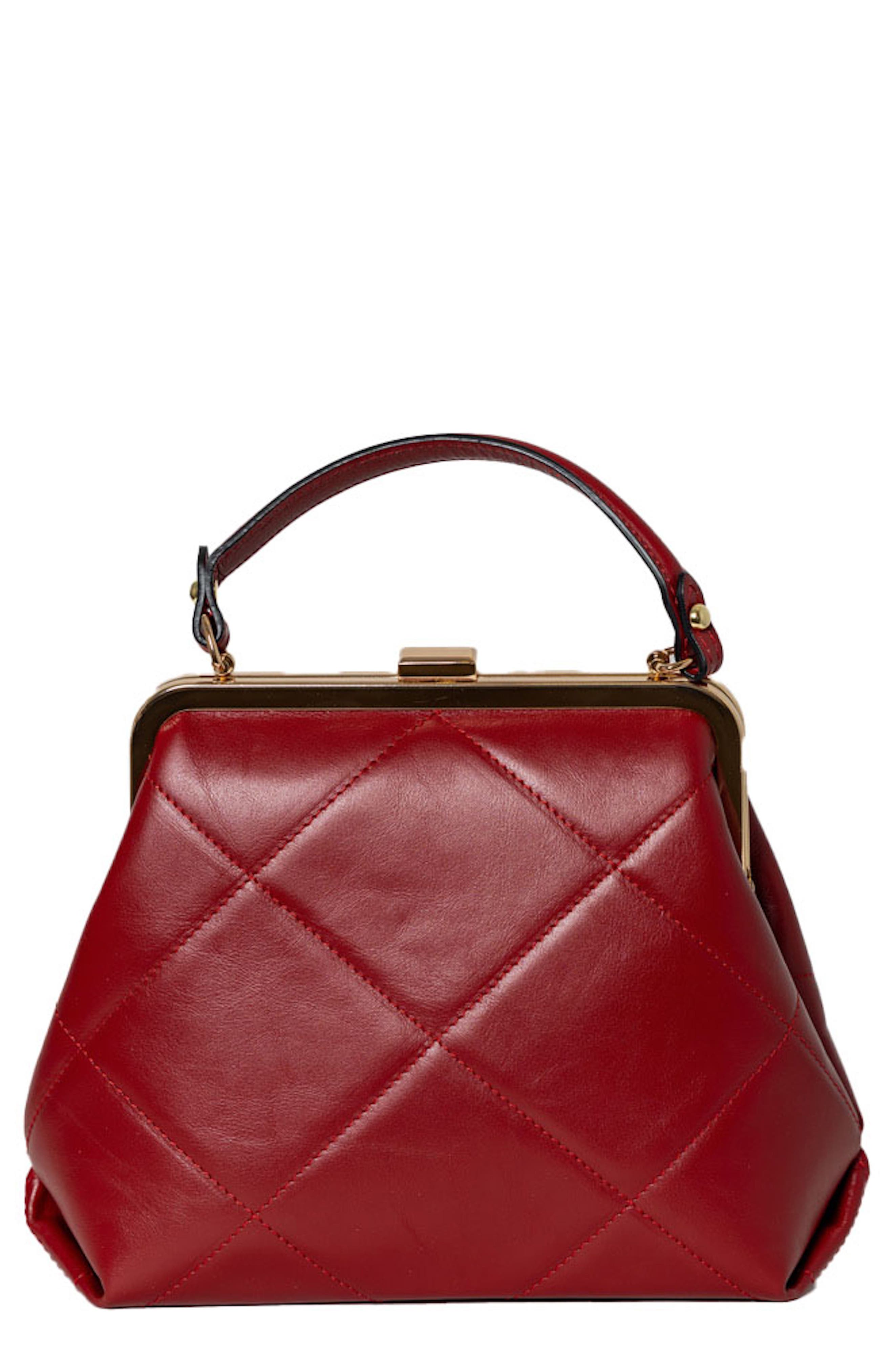 Persaman New York Quilted Satchel Top-Handle Bag, Main, color, 