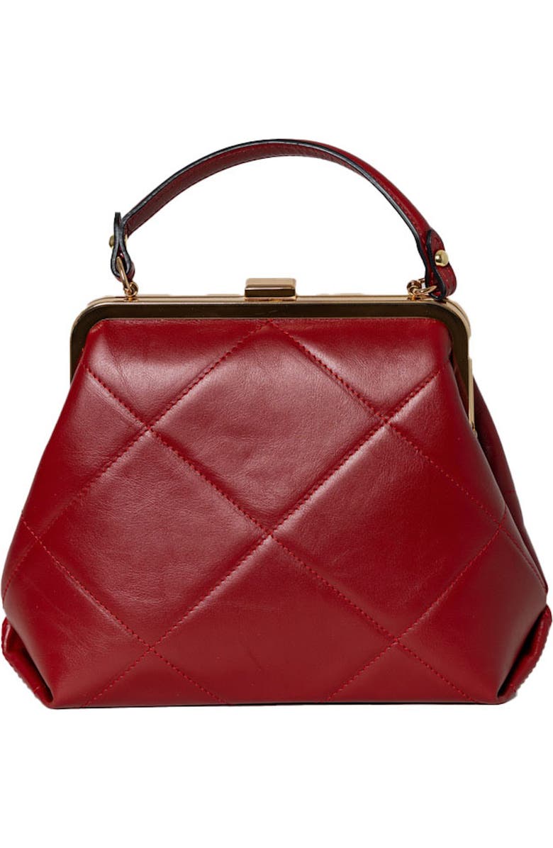 Persaman New York Quilted Satchel Top-Handle Bag, Main, color,